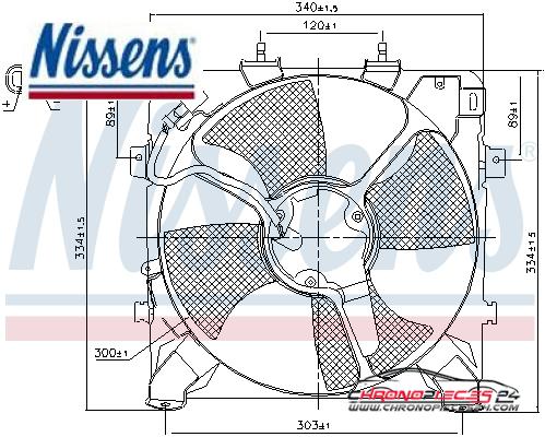 Achat de NISSENS 85045 Ventilateur, condenseur de climatisation pas chères