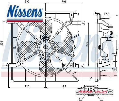 Achat de NISSENS 85046 Ventilateur, refroidissement du moteur pas chères