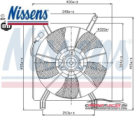 Achat de NISSENS 85048 Ventilateur, refroidissement du moteur pas chères