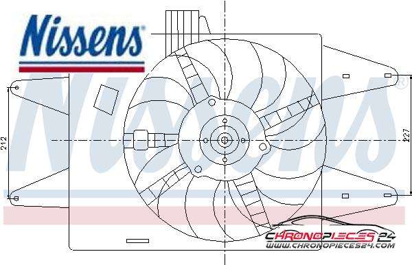 Achat de NISSENS 85133 Ventilateur, refroidissement du moteur pas chères