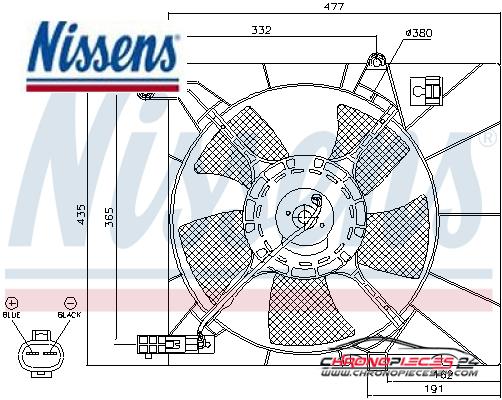 Achat de NISSENS 85063 Ventilateur, refroidissement du moteur pas chères