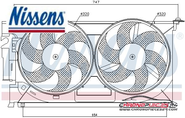 Achat de NISSENS 85083 Ventilateur, refroidissement du moteur pas chères