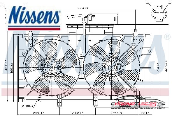 Achat de NISSENS 85221 Ventilateur, refroidissement du moteur pas chères