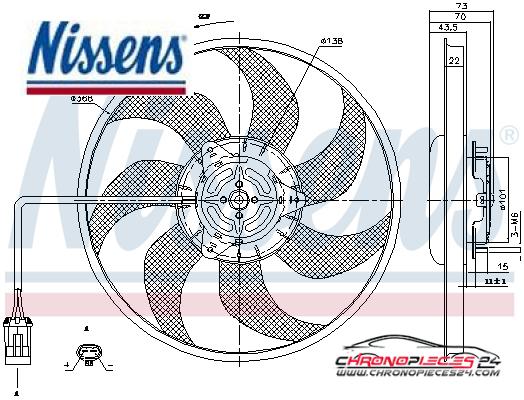 Achat de NISSENS 85194 Ventilateur, refroidissement du moteur pas chères