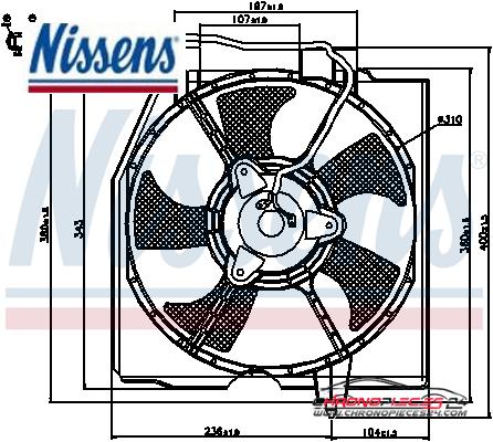 Achat de NISSENS 85224 Ventilateur, refroidissement du moteur pas chères