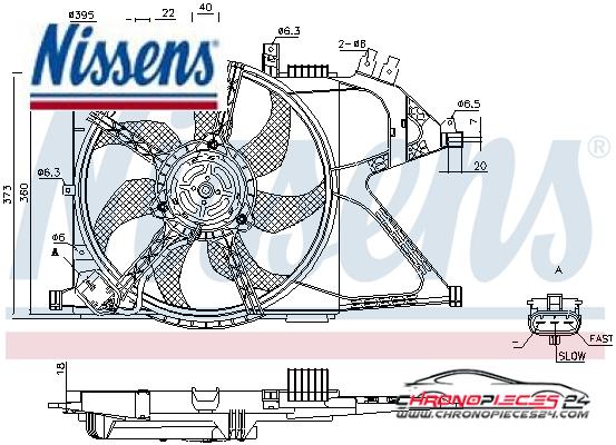 Achat de NISSENS 85195 Ventilateur, refroidissement du moteur pas chères