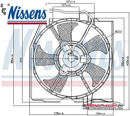 Achat de NISSENS 85224 Ventilateur, refroidissement du moteur pas chères