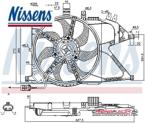 Achat de NISSENS 85196 Ventilateur, refroidissement du moteur pas chères