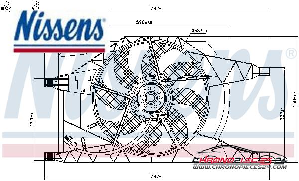 Achat de NISSENS 85257 Ventilateur, refroidissement du moteur pas chères