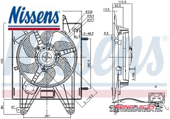 Achat de NISSENS 85166 Ventilateur, refroidissement du moteur pas chères