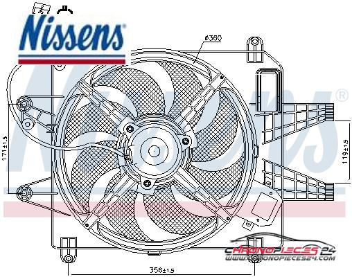 Achat de NISSENS 85167 Ventilateur, refroidissement du moteur pas chères