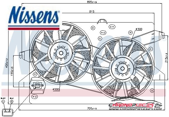 Achat de NISSENS 85228 Ventilateur, refroidissement du moteur pas chères