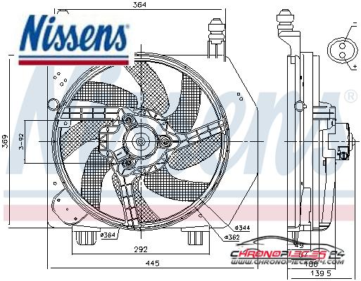 Achat de NISSENS 85172 Ventilateur, refroidissement du moteur pas chères