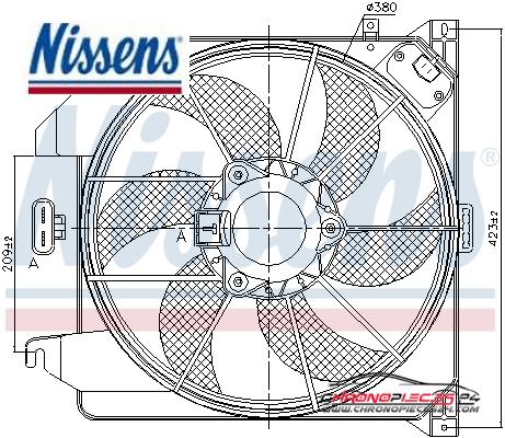 Achat de NISSENS 85261 Ventilateur, refroidissement du moteur pas chères