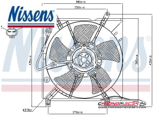 Achat de NISSENS 85238 Ventilateur, refroidissement du moteur pas chères