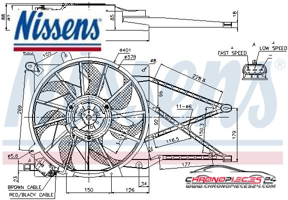 Achat de NISSENS 85185 Ventilateur, refroidissement du moteur pas chères