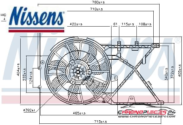 Achat de NISSENS 85210 Ventilateur, refroidissement du moteur pas chères