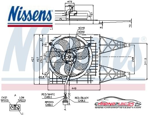 Achat de NISSENS 85249 Ventilateur, refroidissement du moteur pas chères