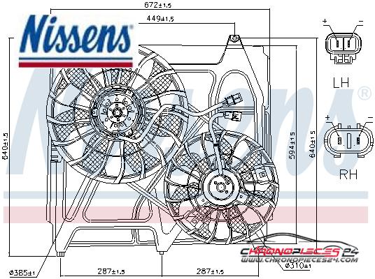 Achat de NISSENS 85271 Ventilateur, refroidissement du moteur pas chères