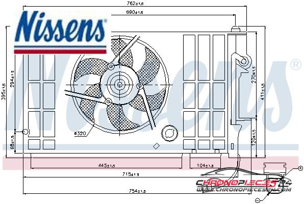 Achat de NISSENS 85318 Ventilateur, refroidissement du moteur pas chères