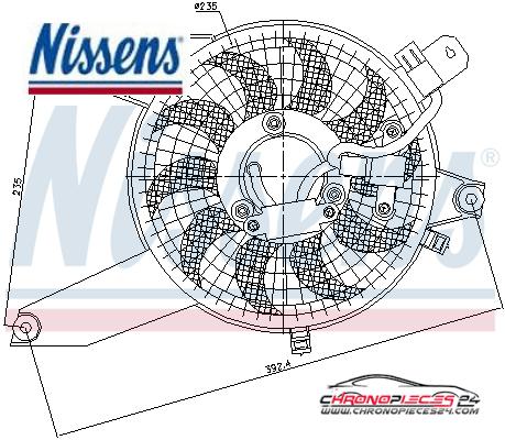 Achat de NISSENS 85370 Ventilateur, condenseur de climatisation pas chères