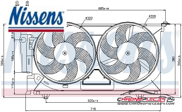 Achat de NISSENS 85321 Ventilateur, refroidissement du moteur pas chères