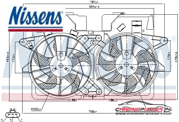 Achat de NISSENS 85278 Ventilateur, refroidissement du moteur pas chères