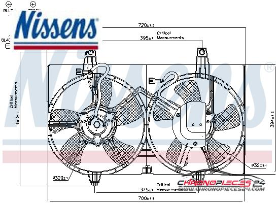 Achat de NISSENS 85280 Ventilateur, refroidissement du moteur pas chères