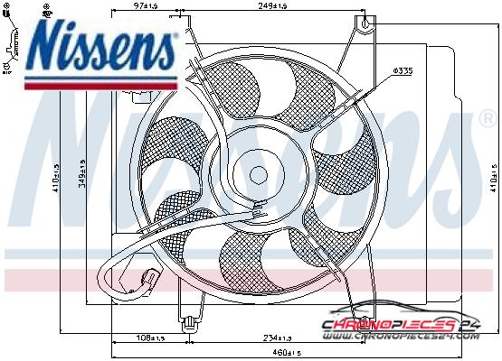 Achat de NISSENS 85345 Ventilateur, refroidissement du moteur pas chères