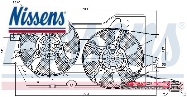 Achat de NISSENS 85288 Ventilateur, refroidissement du moteur pas chères