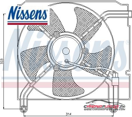 Achat de NISSENS 85349 Ventilateur, refroidissement du moteur pas chères