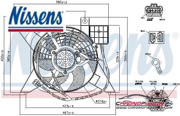 Achat de NISSENS 85476 Ventilateur, refroidissement du moteur pas chères