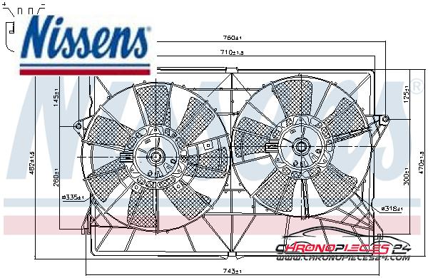 Achat de NISSENS 85393 Ventilateur, refroidissement du moteur pas chères