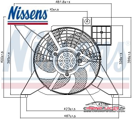 Achat de NISSENS 85476 Ventilateur, refroidissement du moteur pas chères