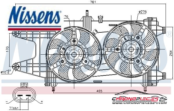 Achat de NISSENS 85481 Ventilateur, refroidissement du moteur pas chères