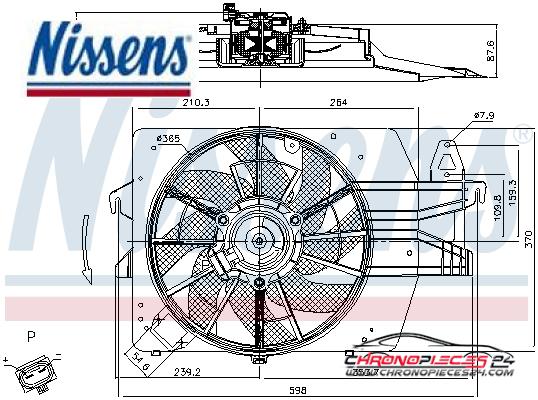 Achat de NISSENS 85537 Ventilateur, refroidissement du moteur pas chères