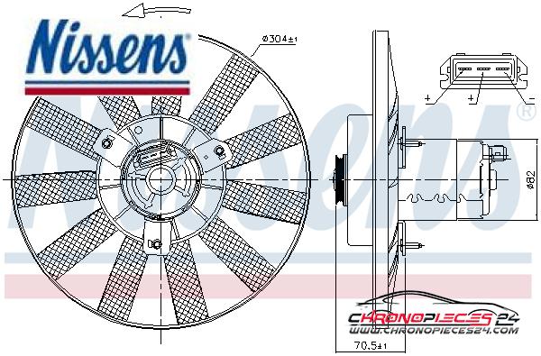 Achat de NISSENS 85539 Ventilateur, refroidissement du moteur pas chères