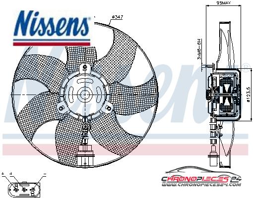 Achat de NISSENS 85543 Ventilateur, refroidissement du moteur pas chères