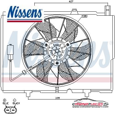 Achat de NISSENS 85489 Ventilateur, refroidissement du moteur pas chères