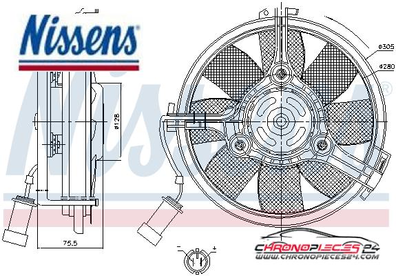 Achat de NISSENS 85546 Ventilateur, refroidissement du moteur pas chères