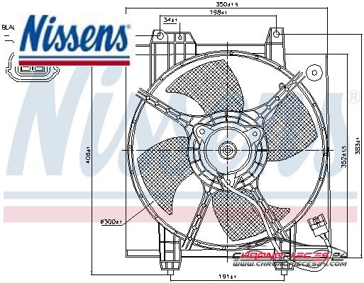 Achat de NISSENS 85494 Ventilateur, condenseur de climatisation pas chères