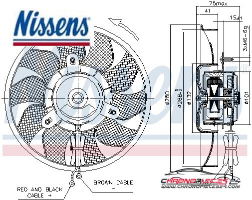 Achat de NISSENS 85548 Ventilateur, refroidissement du moteur pas chères