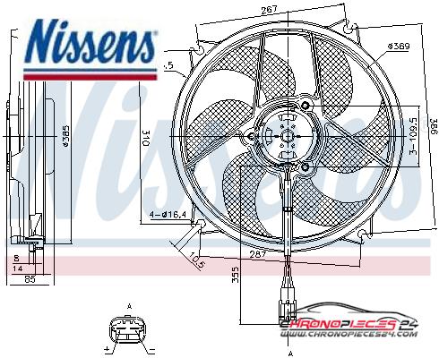 Achat de NISSENS 85561 Ventilateur, refroidissement du moteur pas chères