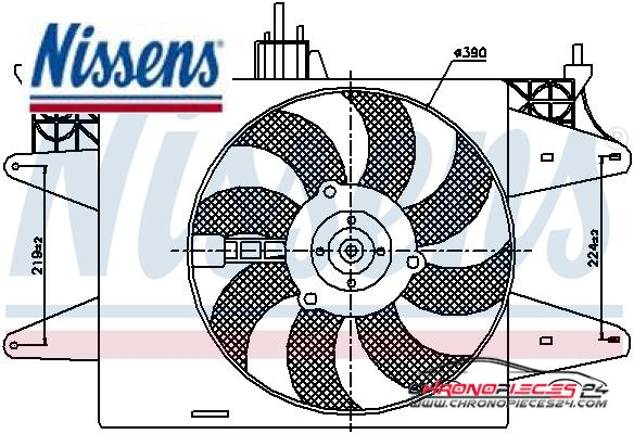 Achat de NISSENS 85572 Ventilateur, refroidissement du moteur pas chères