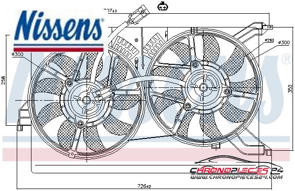 Achat de NISSENS 85523 Ventilateur, refroidissement du moteur pas chères