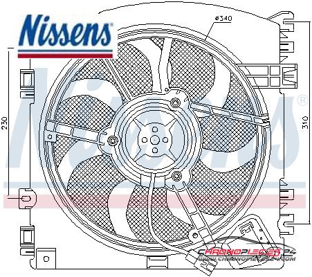 Achat de NISSENS 85598 Ventilateur, refroidissement du moteur pas chères