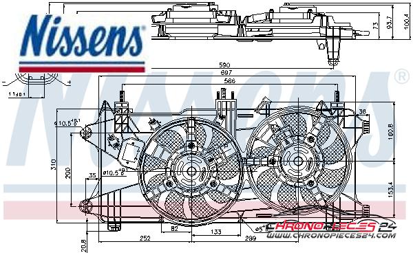 Achat de NISSENS 85689 Ventilateur, refroidissement du moteur pas chères