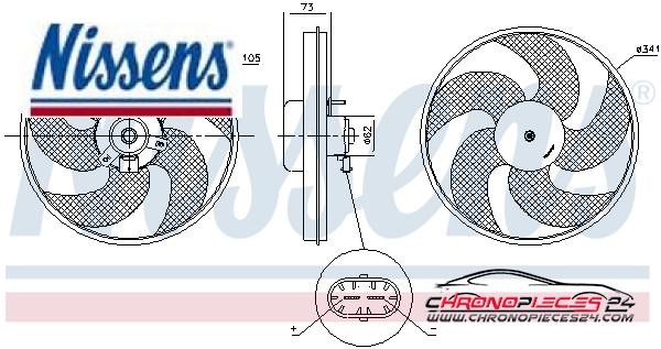 Achat de NISSENS 85672 Ventilateur, refroidissement du moteur pas chères