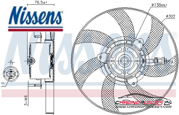 Achat de NISSENS 85716 Ventilateur, refroidissement du moteur pas chères