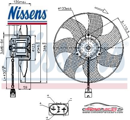 Achat de NISSENS 85726 Ventilateur, refroidissement du moteur pas chères